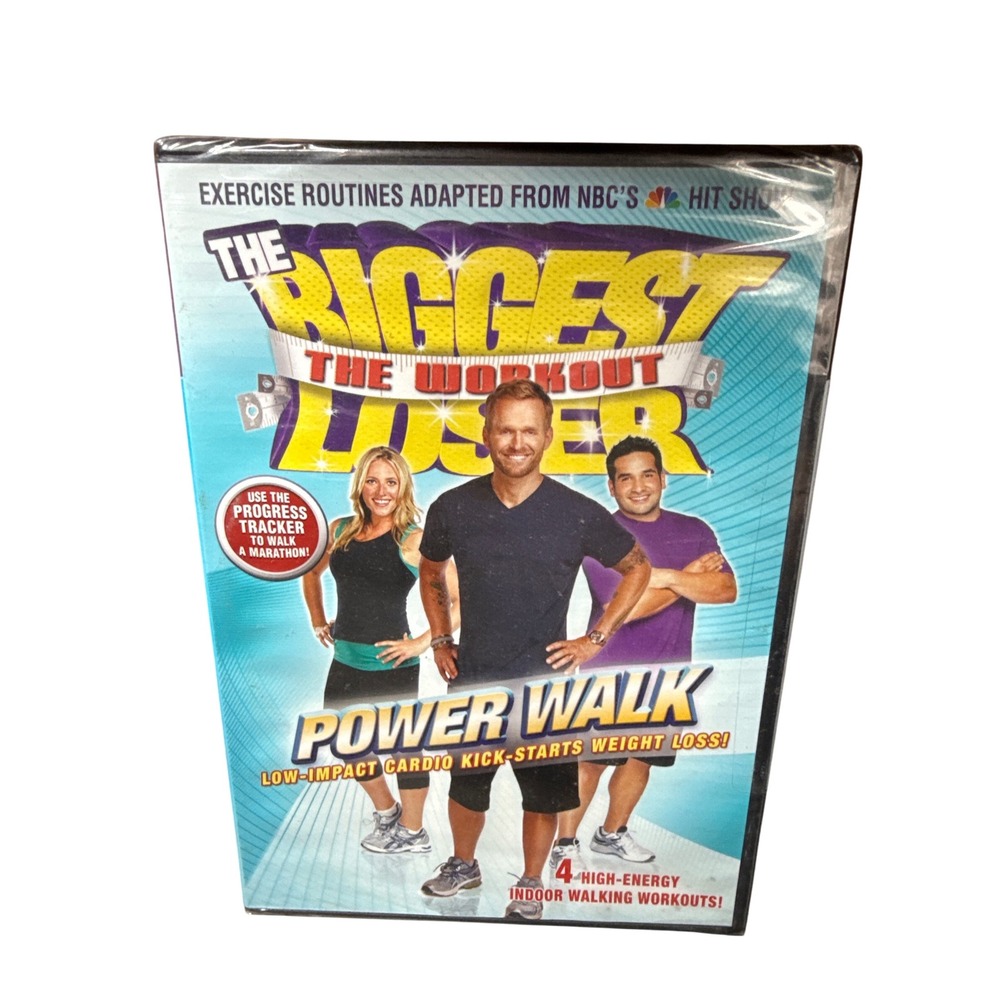 The Biggest Loser Power Walk DVD Low Impact Cardio Kick Weight Loss Fitness